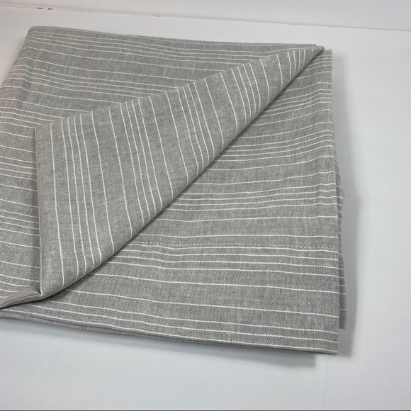 Hearth and Hand Fine Stripe Gray Curtain Panel - Picture 6 of 8